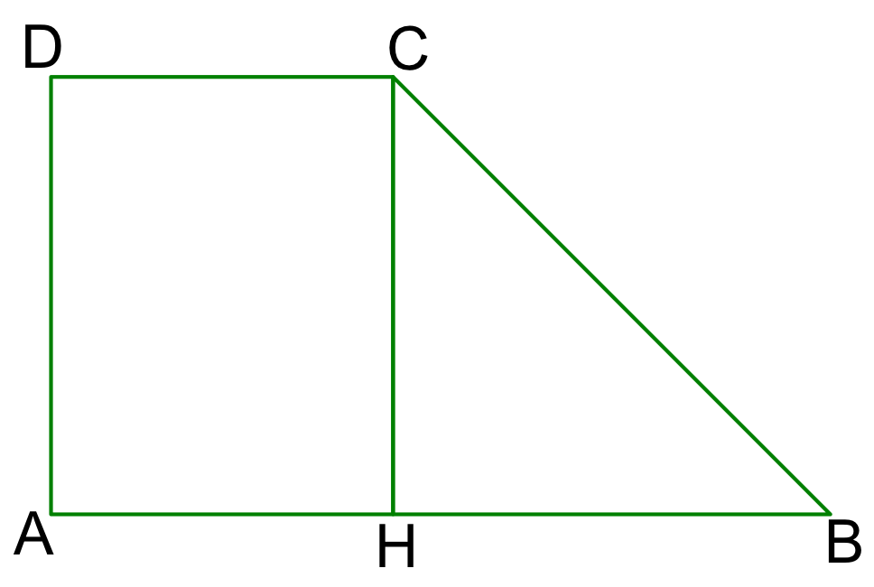 Problema Trapezio Rettangolo Con Triangolo Rettangolo Isoscele Calcolo Area Tekedam